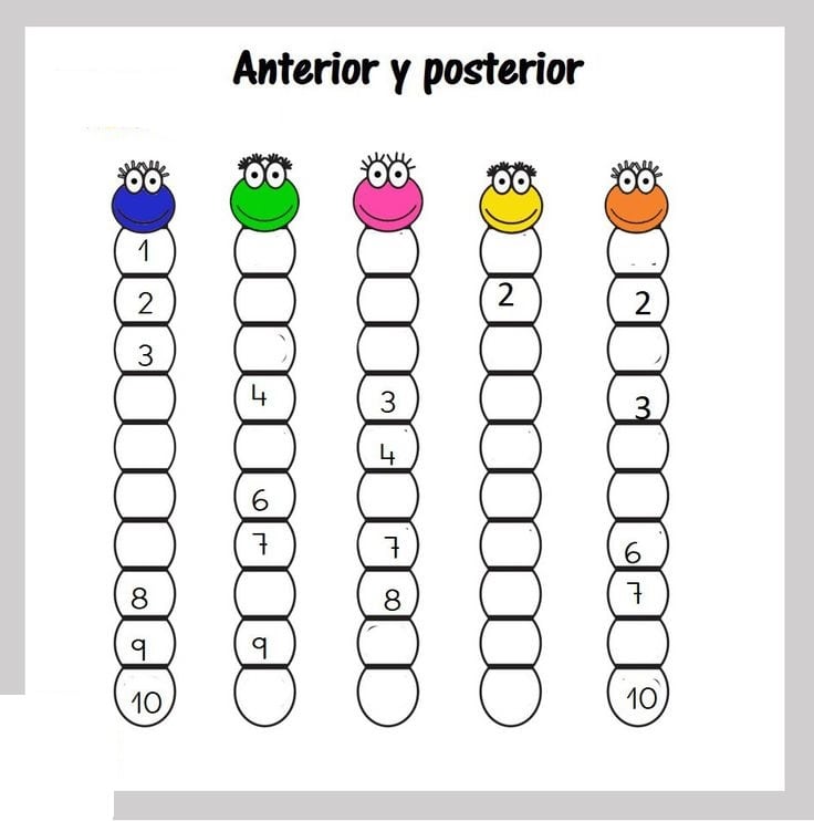 Fichas de series numéricas ascendentes y descendentes: herramientas educativas para el desarrollo matemático