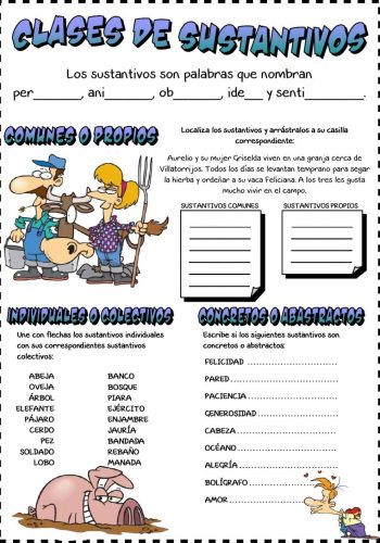 Uso de sustantivos en diferentes contextos 2