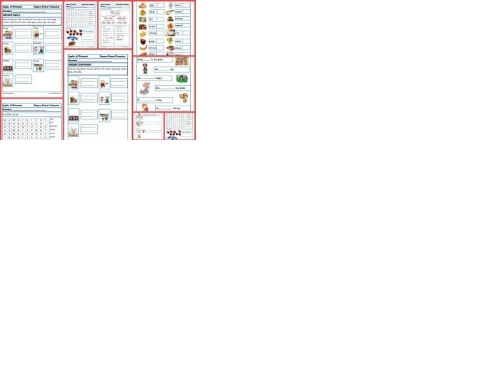 inglés 1 primaria relacionadas con las unidades infantiles 1