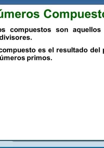 Numeros compuestos 2