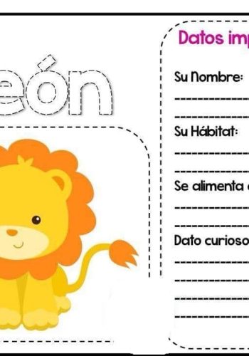 Fichas temáticas sobre animales 1