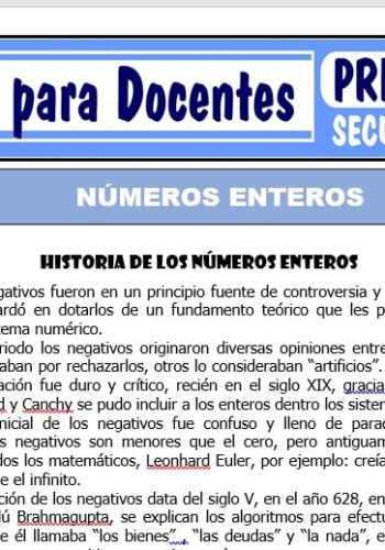 Qué son los números enteros 1