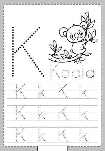 Fichas de la K para imprimir 3