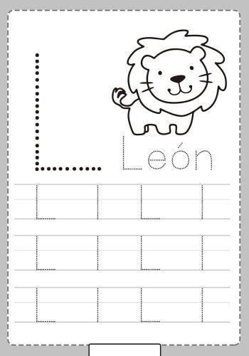 Fichas de la "L" mayúscula 1