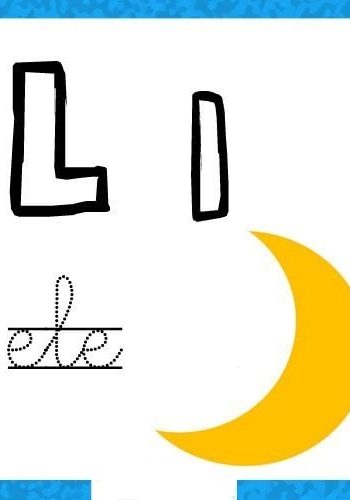 Fichas de la "L" para colorear 2