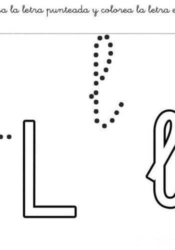 Fichas de la "L" para colorear 3