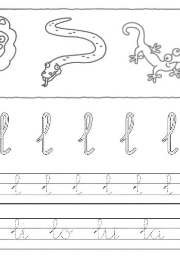 Fichas de la "L" para imprimir 3