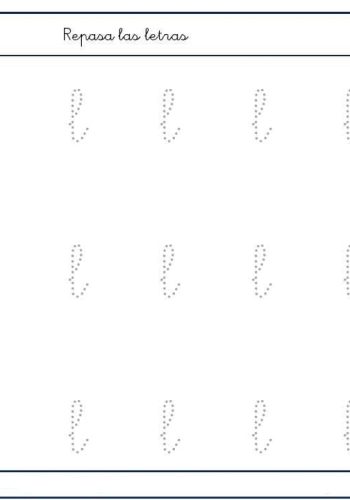 Fichas de la "l" minúscula 1