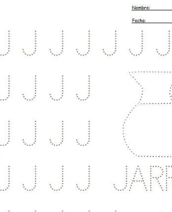 Fichas de la J mayúscula 3