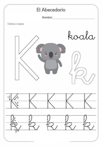 Fichas de la K mayúscula 1