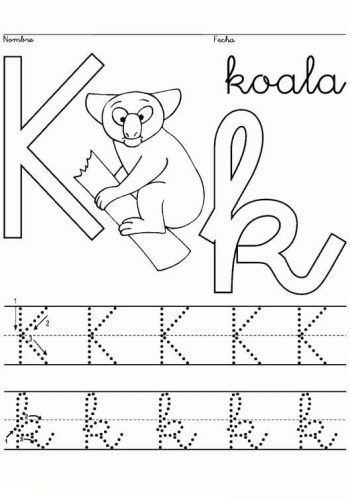 Fichas de la k minúscula 2