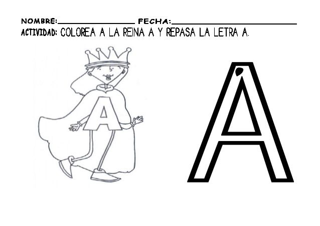 Fichas de la A mayúscula 1