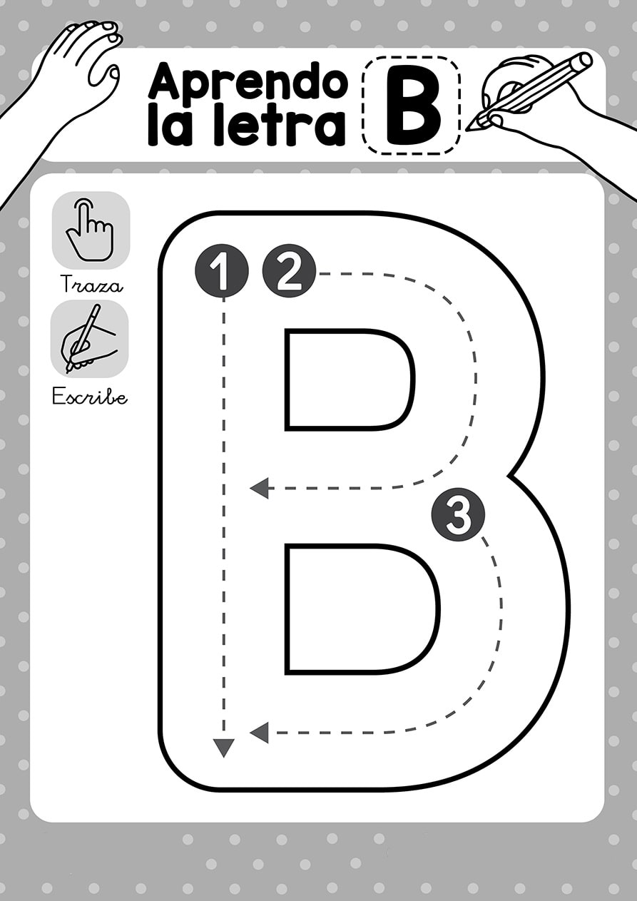 Fichas de la B mayúscula 1