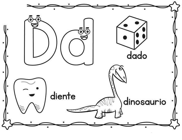 Fichas de la D para imprimir 2