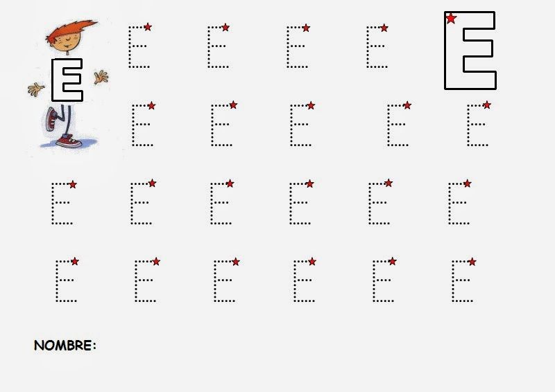 Fichas de la E mayúscula 3