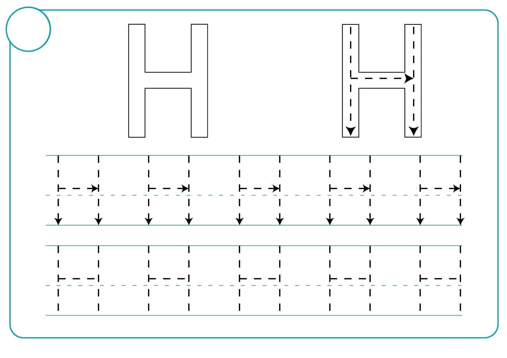 Fichas de la H mayúscula 1