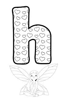 Fichas de la H para colorear 1