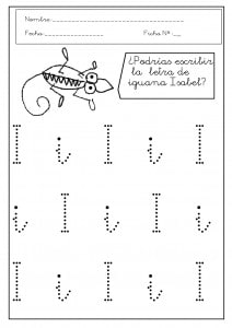 Fichas de la I para imprimir 2