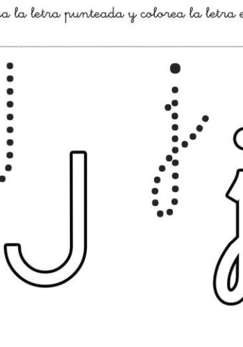 Fichas de la J para colorear 3
