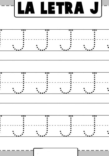 Fichas de la J para imprimir 1