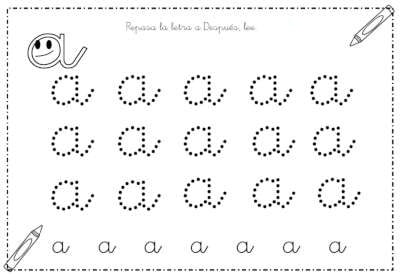 Fichas de la a minúscula 3