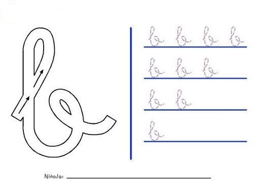 Fichas de la b minúscula 1