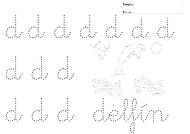 Fichas de la d minúscula 2