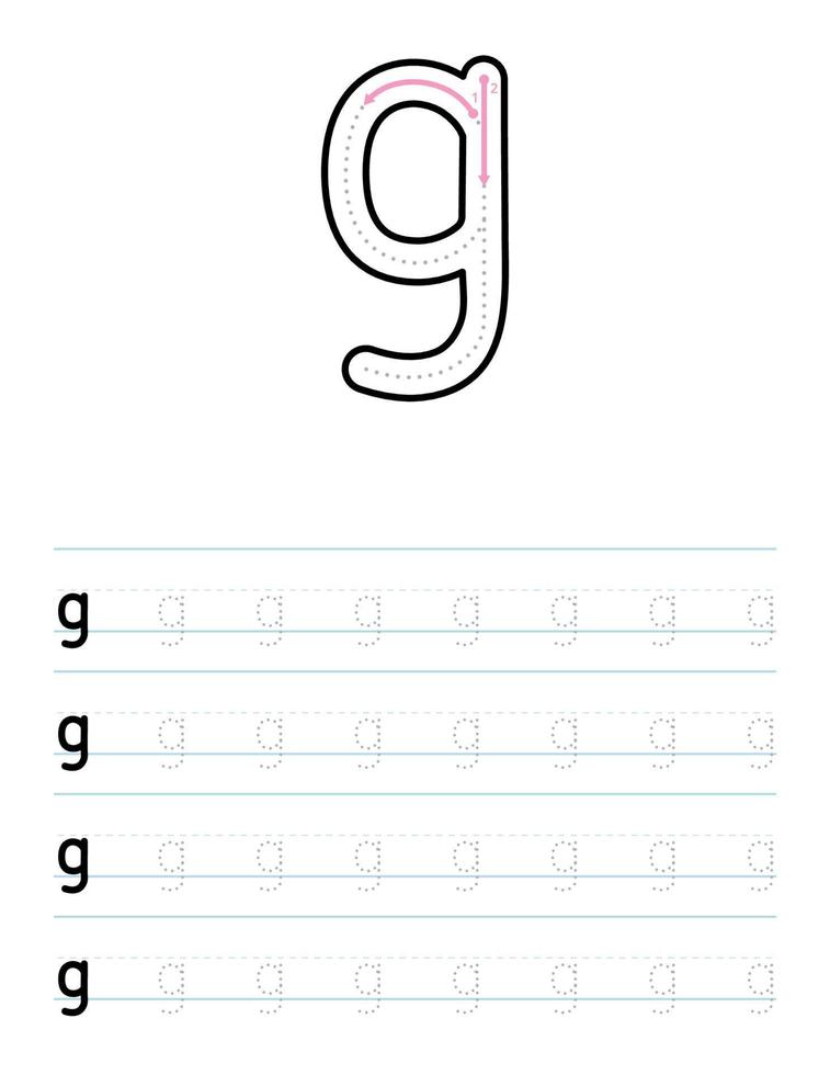 Fichas de la g minúscula 3