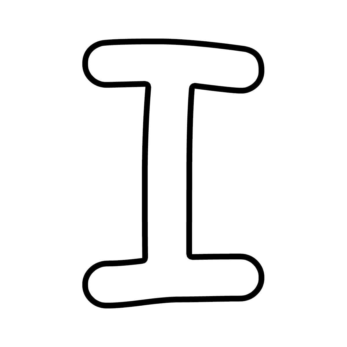 Fichas de la I para colorear 3