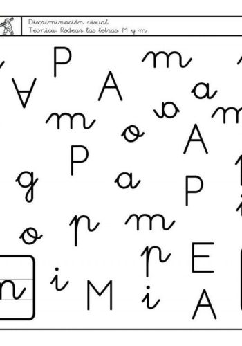 Fichas de la M para imprimir 3