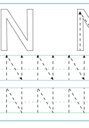 Fichas de la N mayúscula 3