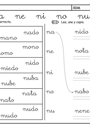 Fichas de la N para imprimir 2