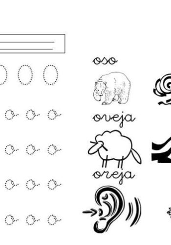 Fichas de la O para imprimir 1