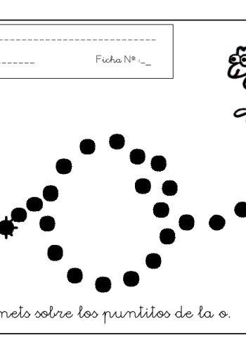 Fichas de la O para imprimir 3