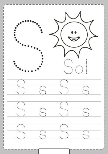Fichas de la S mayúscula 1