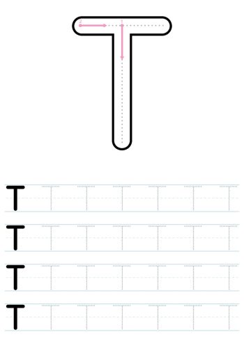 Fichas de la T mayúscula 1