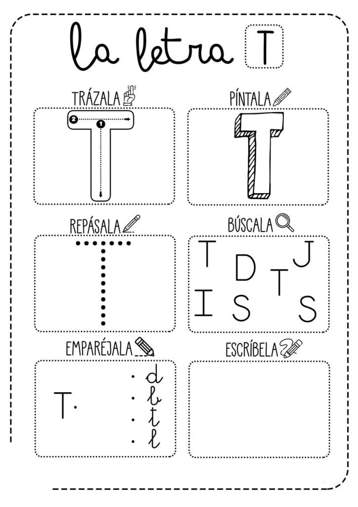 Fichas de la T mayúscula 2