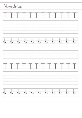 Fichas de la T mayúscula 3