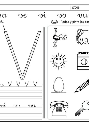 Fichas de la V mayúscula 1