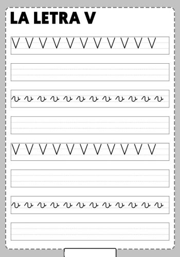 Fichas de la V mayúscula 2