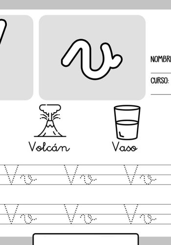 Fichas de la V para imprimir 3
