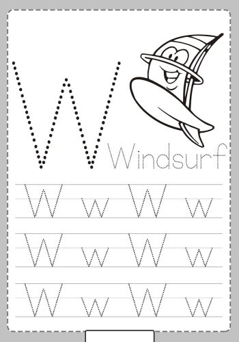 Fichas de la W mayúscula 2