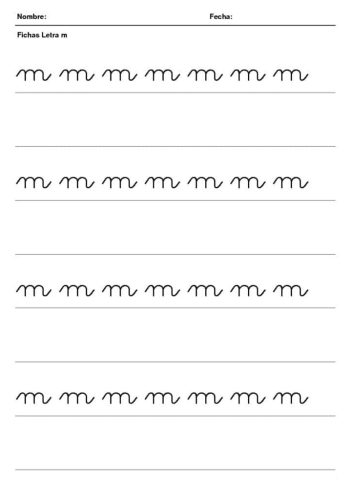 Fichas de la M minúscula 2