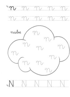 Fichas de la n minúscula 3