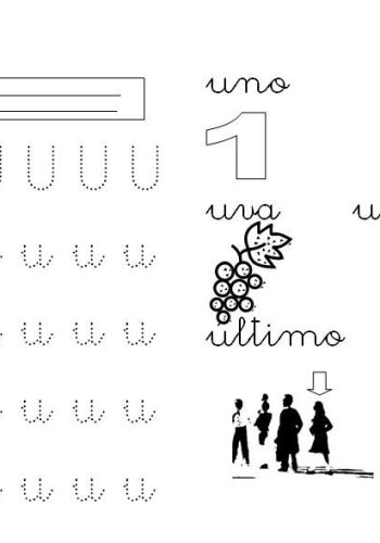 Fichas de la u minúscula 2