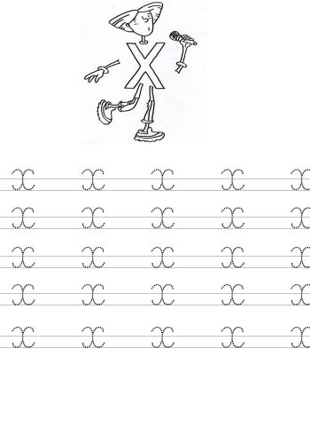 Fichas de la x minúscula 1