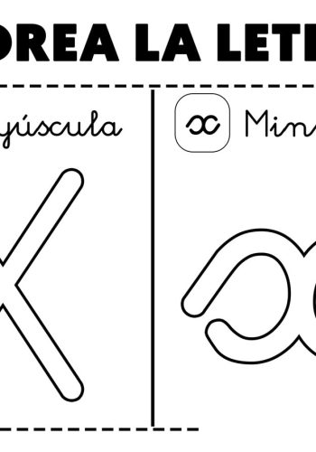 Fichas de la x minúscula 3