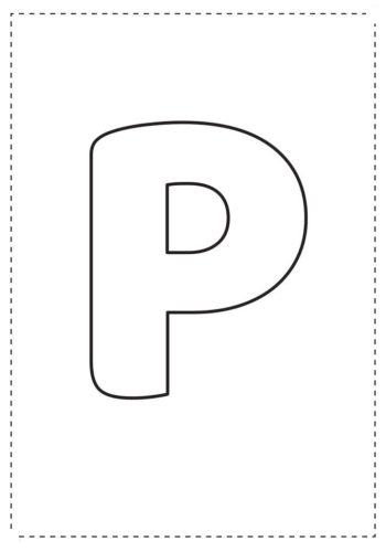 fichas de P mayúscula 1