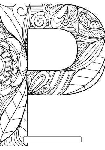 fichas de la P para colorear 2