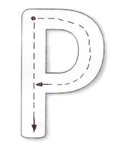 fichas de la P para imprimir 3